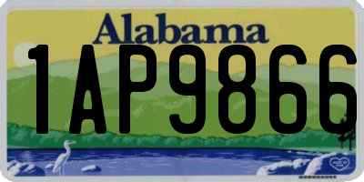 AL license plate 1AP9866