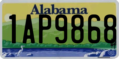 AL license plate 1AP9868