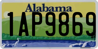 AL license plate 1AP9869