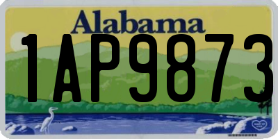 AL license plate 1AP9873