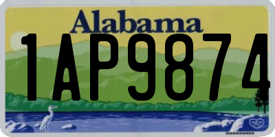 AL license plate 1AP9874