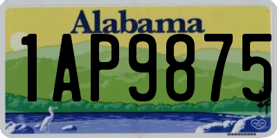 AL license plate 1AP9875