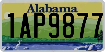 AL license plate 1AP9877