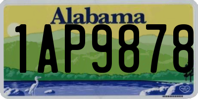 AL license plate 1AP9878