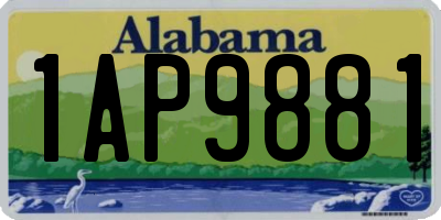 AL license plate 1AP9881