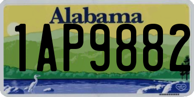 AL license plate 1AP9882