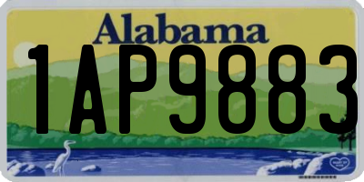 AL license plate 1AP9883