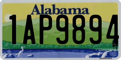 AL license plate 1AP9894
