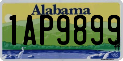 AL license plate 1AP9899