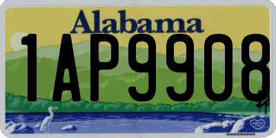 AL license plate 1AP9908