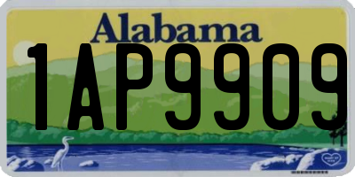 AL license plate 1AP9909