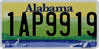 AL license plate 1AP9919