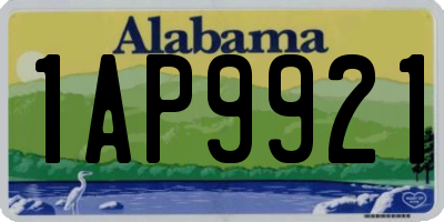 AL license plate 1AP9921