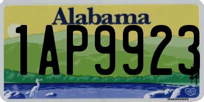 AL license plate 1AP9923
