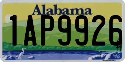 AL license plate 1AP9926
