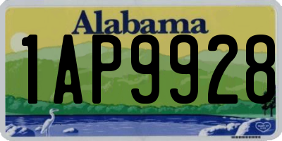 AL license plate 1AP9928