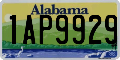 AL license plate 1AP9929