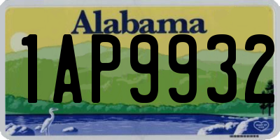 AL license plate 1AP9932