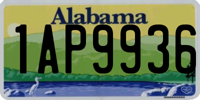 AL license plate 1AP9936