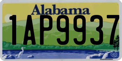AL license plate 1AP9937