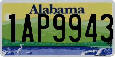 AL license plate 1AP9943