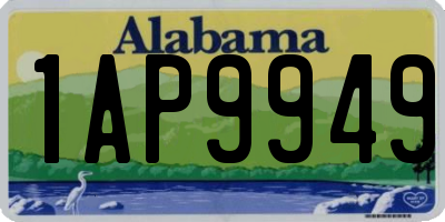 AL license plate 1AP9949