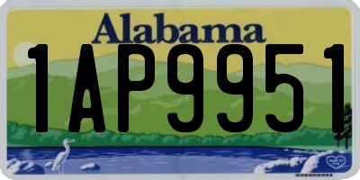 AL license plate 1AP9951