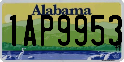 AL license plate 1AP9953