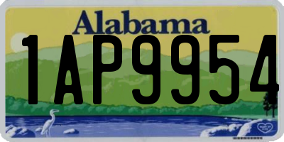 AL license plate 1AP9954