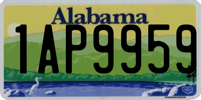 AL license plate 1AP9959
