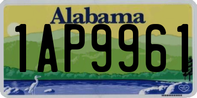 AL license plate 1AP9961