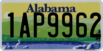 AL license plate 1AP9962