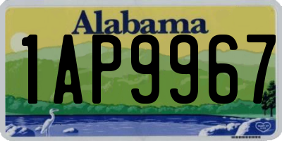 AL license plate 1AP9967