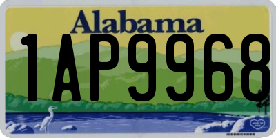 AL license plate 1AP9968