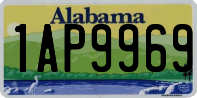 AL license plate 1AP9969