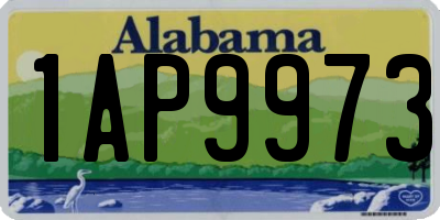 AL license plate 1AP9973