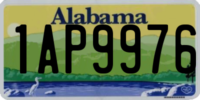 AL license plate 1AP9976