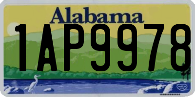 AL license plate 1AP9978