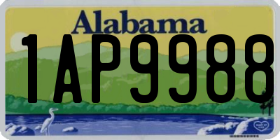 AL license plate 1AP9988