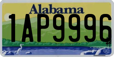 AL license plate 1AP9996