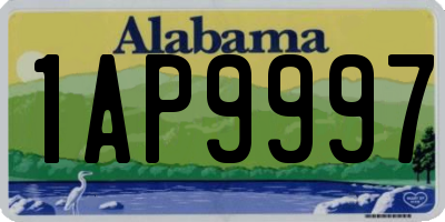 AL license plate 1AP9997