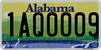 AL license plate 1AQ0009