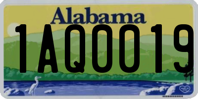 AL license plate 1AQ0019