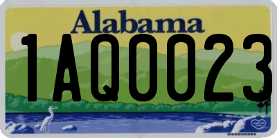 AL license plate 1AQ0023