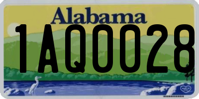 AL license plate 1AQ0028