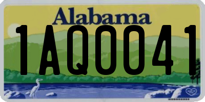 AL license plate 1AQ0041