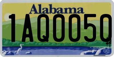 AL license plate 1AQ0050