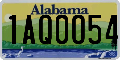 AL license plate 1AQ0054