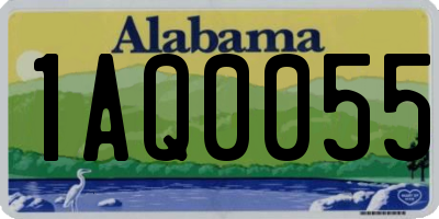 AL license plate 1AQ0055