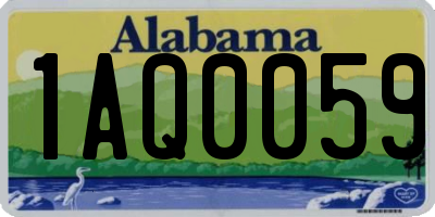 AL license plate 1AQ0059
